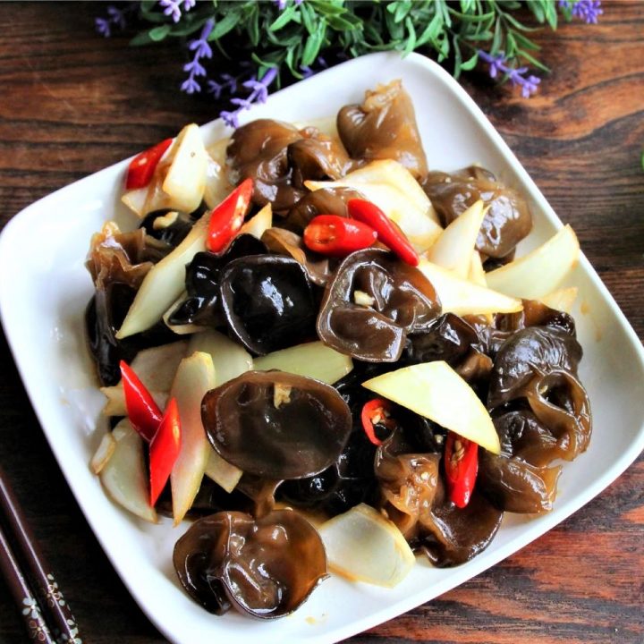 Black Fungus And Onion Salad Recipe - Salad Cold Dishes