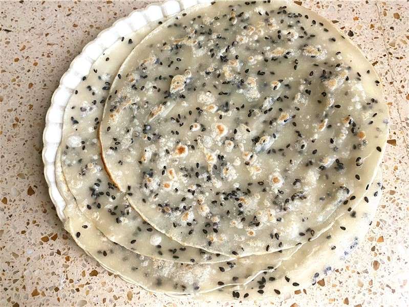 Black Sesame Crepes Simple Breakfast Recipe 05