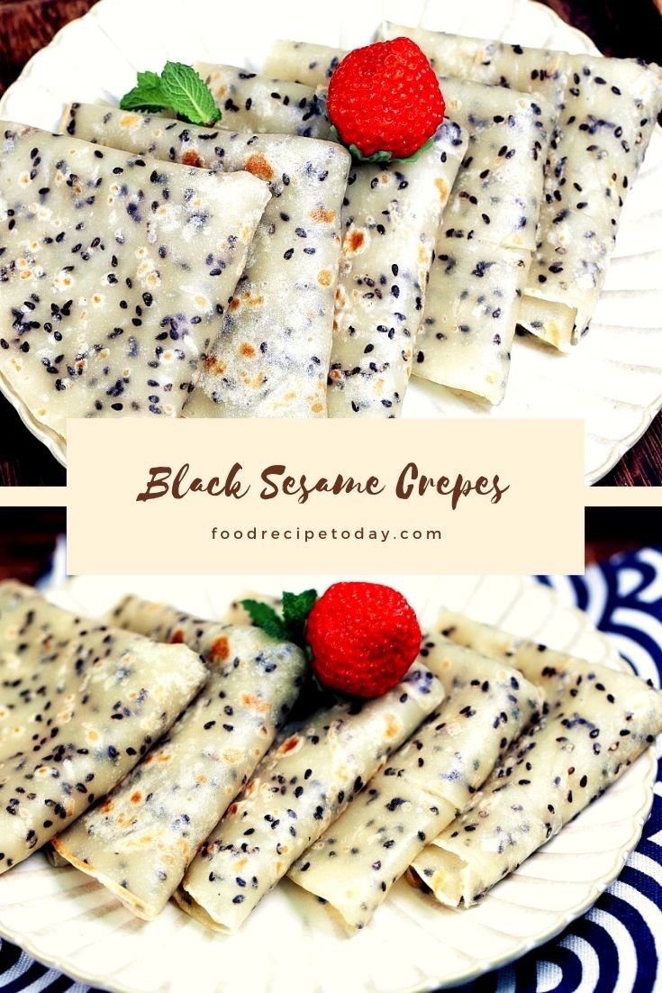 Black Sesame Crepes Simple Breakfast Recipe1