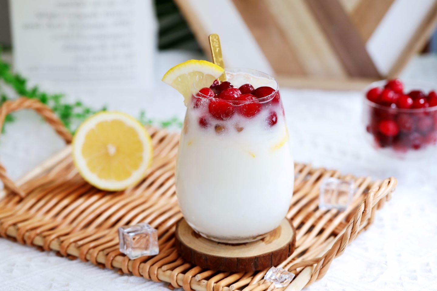 Cranberry Lemon Yogurt Drink