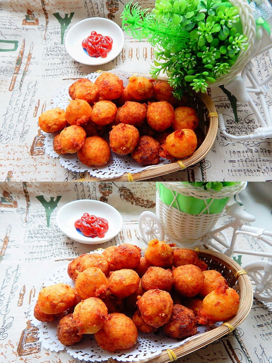 Deep fried potato balls