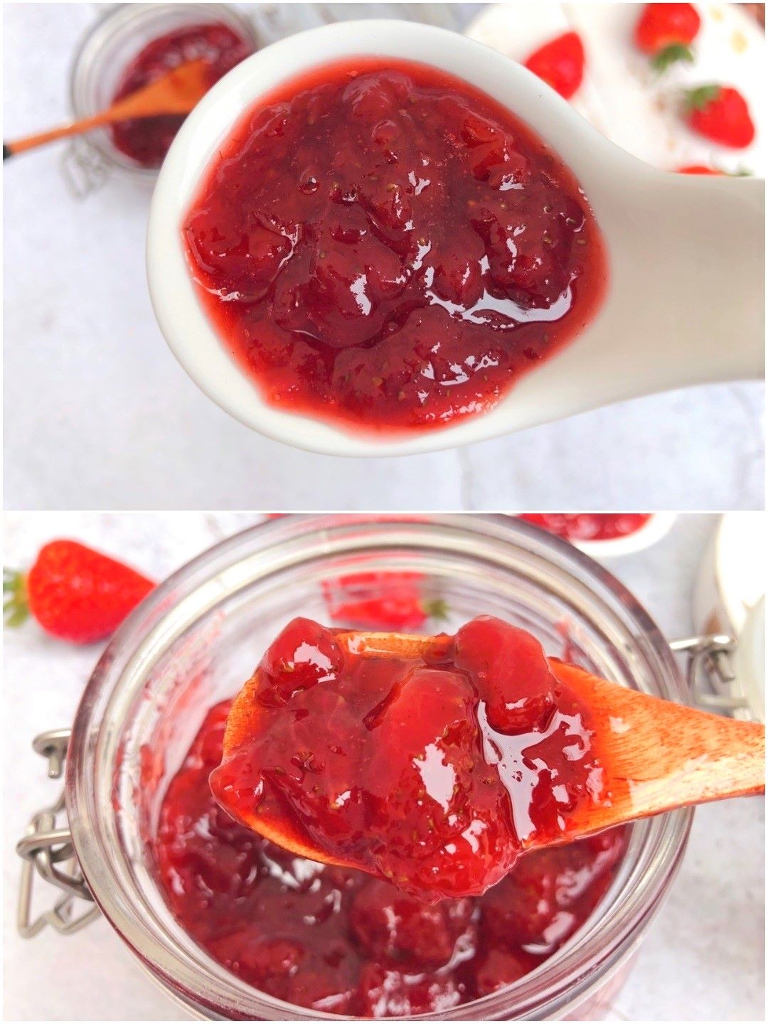 Homemade healthy strawberry jam 2020