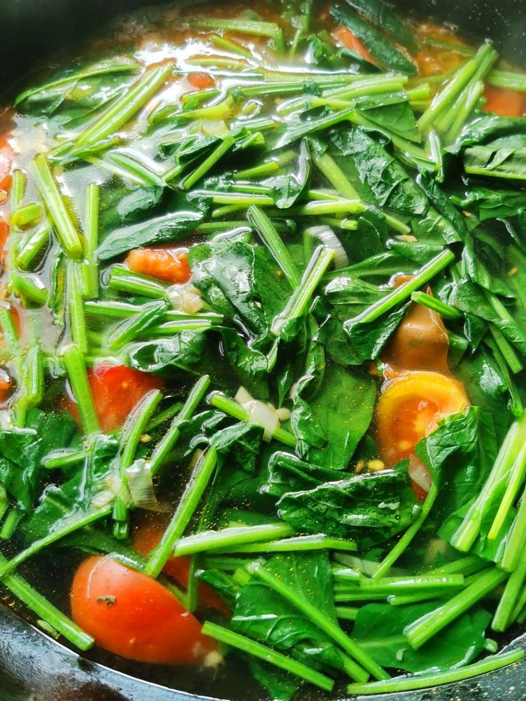 Spinach Tomato And Egg Soup Recipe3