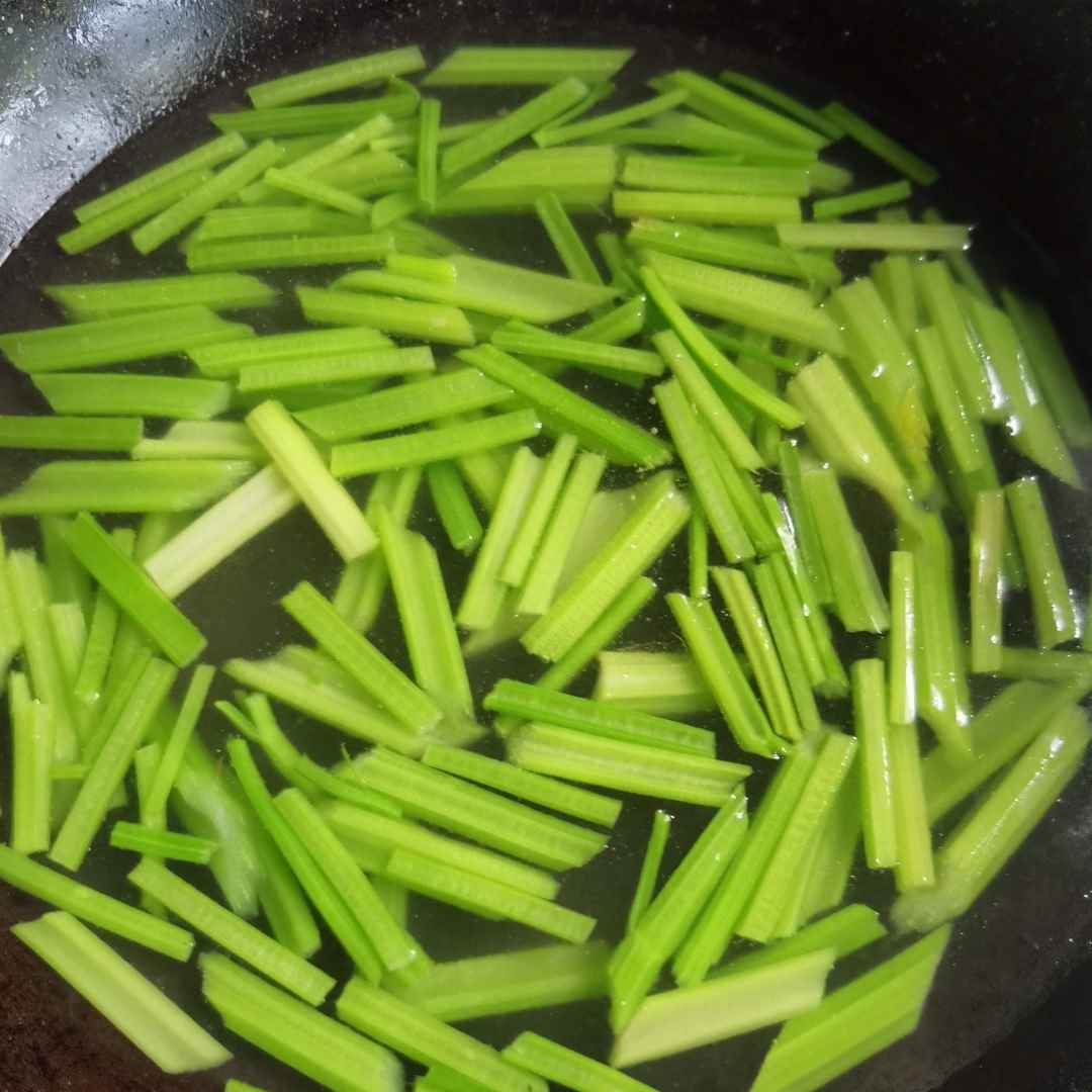parboil the celery