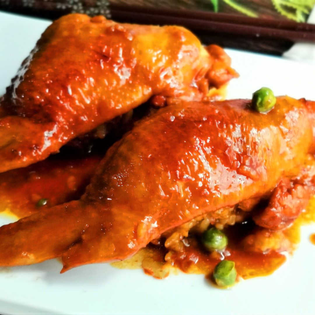 Chicken Wings Stuffed With Fried Rice
