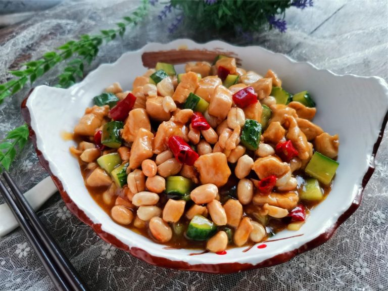 Kung pao chicken recipe healthy spicy diced chicken China food Chinese homemade dish recipe