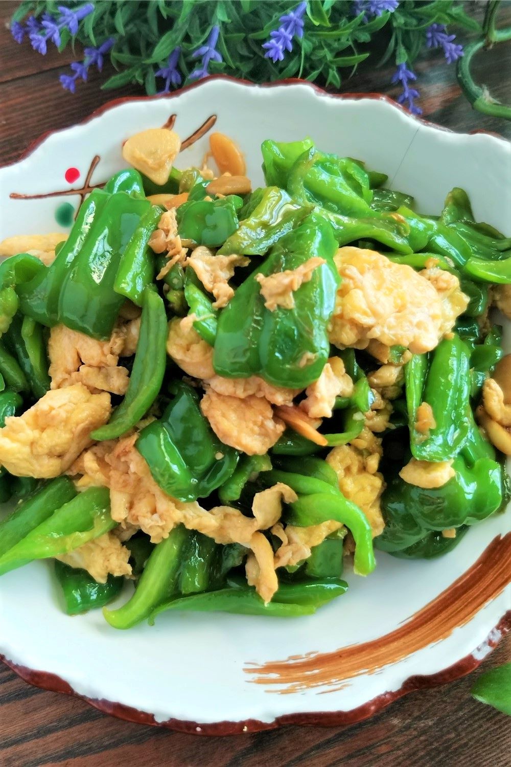 Scrambled eggs with green peppers best china food 