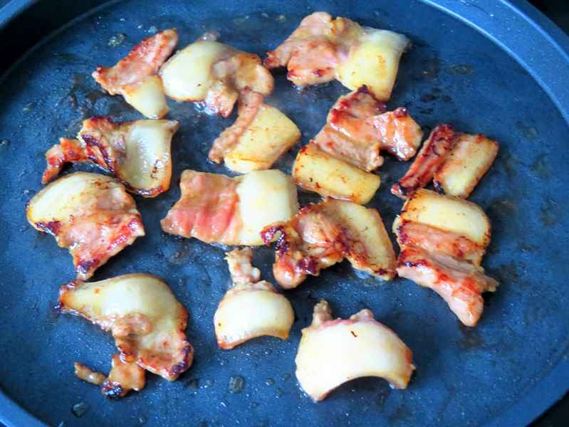 Simple Fried Pork Belly Asian style food, Korean food 