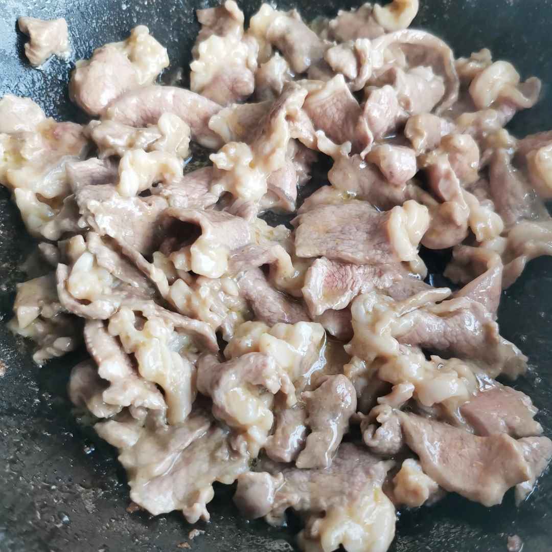 Stir fried mutton