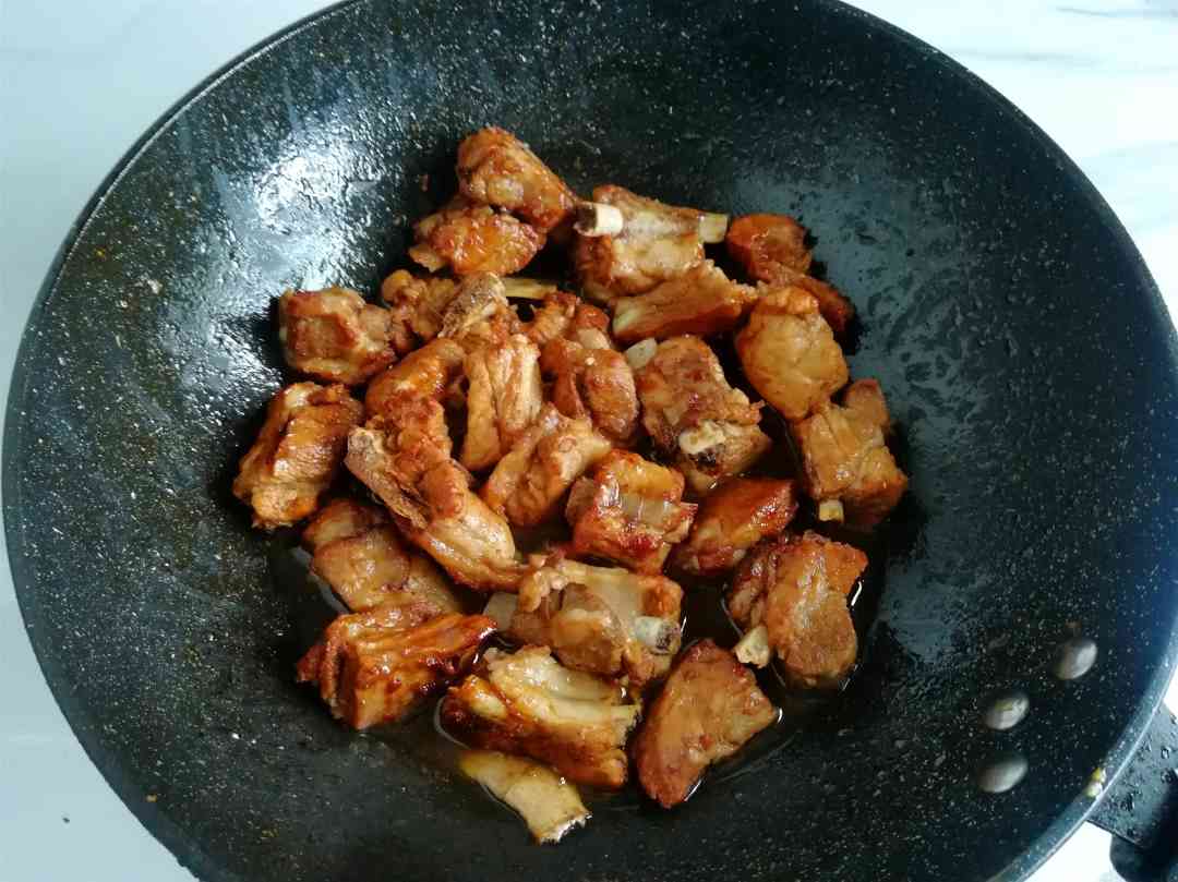 Sweet and sour pork ribs China food Chinese homemade dish recipe
