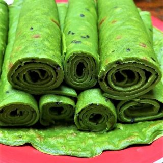 Spinach egg crepes healthy breakfast