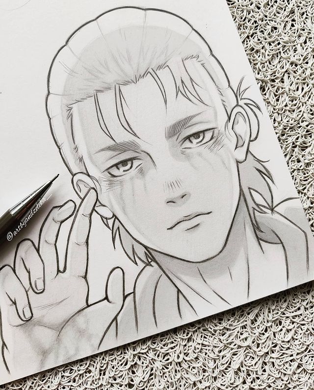 Draw anime pencil sketch of oc any character you want by Almondoph  Fiverr